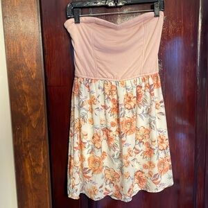 Charlotte Russe, large, pink strapless dress